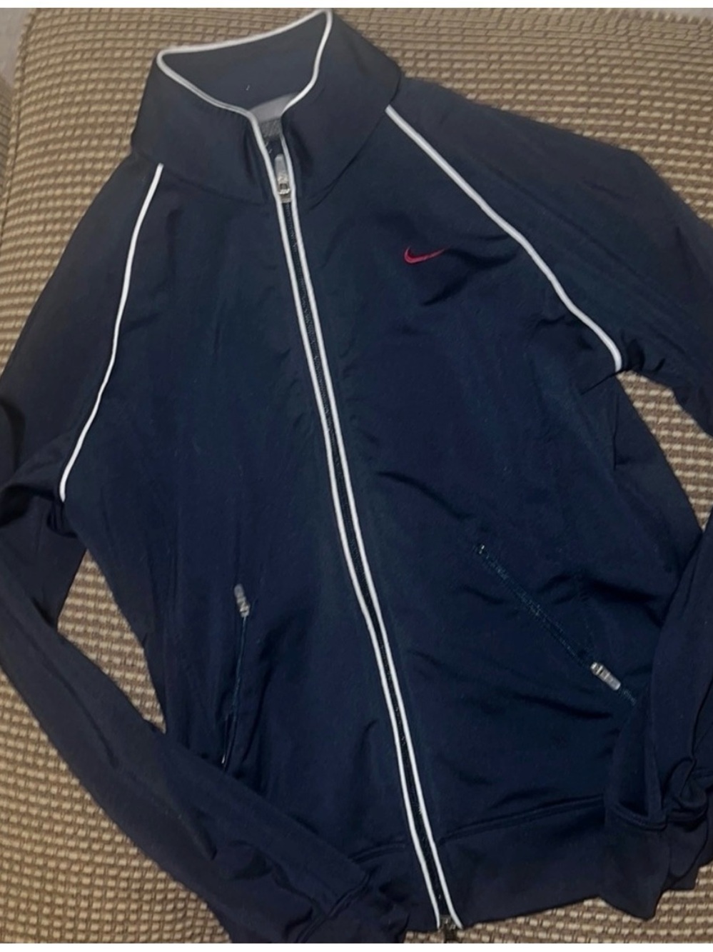 EUC Nike running jacket dark navy blue size small